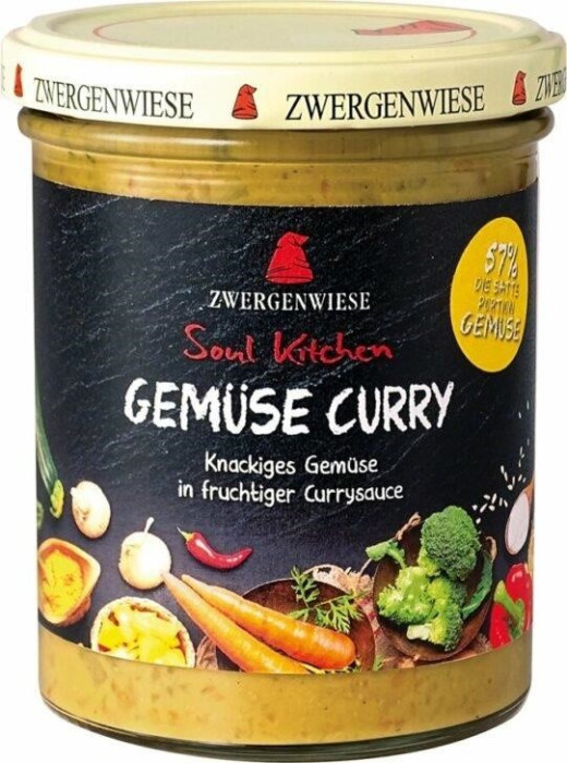 Sos orientalny warzywne curry bezglutenowy BIO 370 g - ZWERGENWIESE