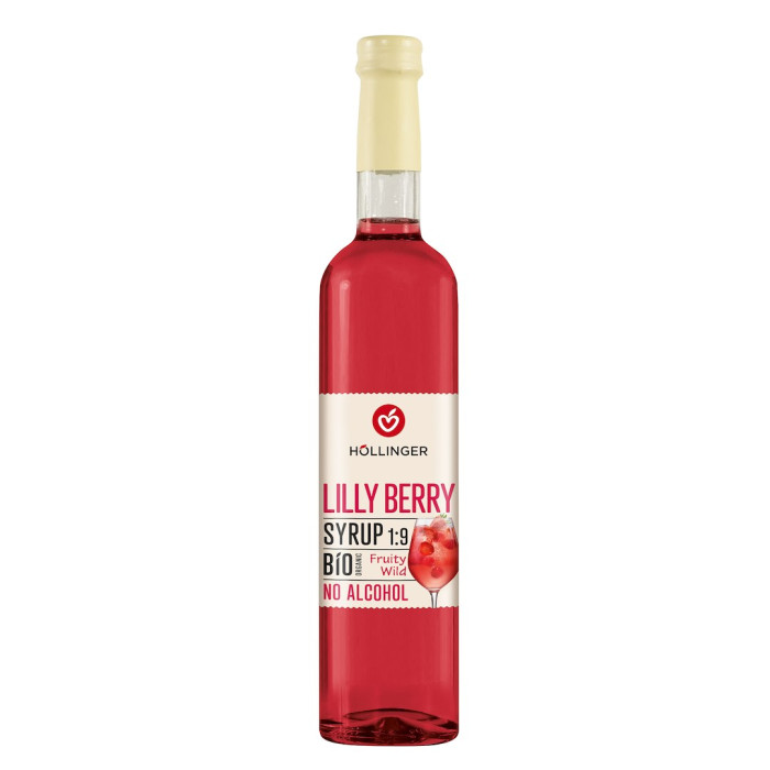 Syrop do drinków i koktajli lilly berry BIO 500 ml - HOLLINGER