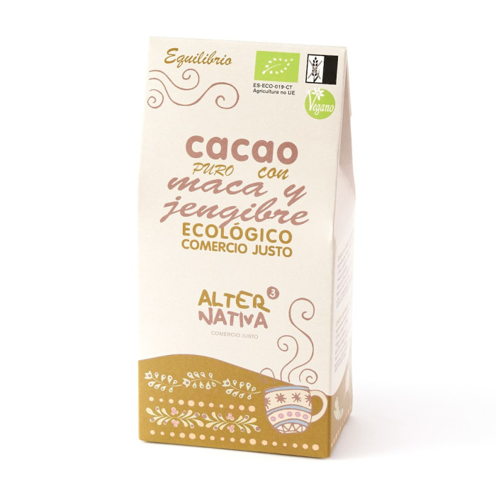 Kakao z imbirem i macą bez dodatku cukrów bezglutenowe BIO 125 g - ALTERNATIVA3