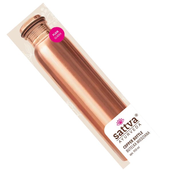 Butelka miedziana plain 650 ml - SATTVA (AYURVEDA)