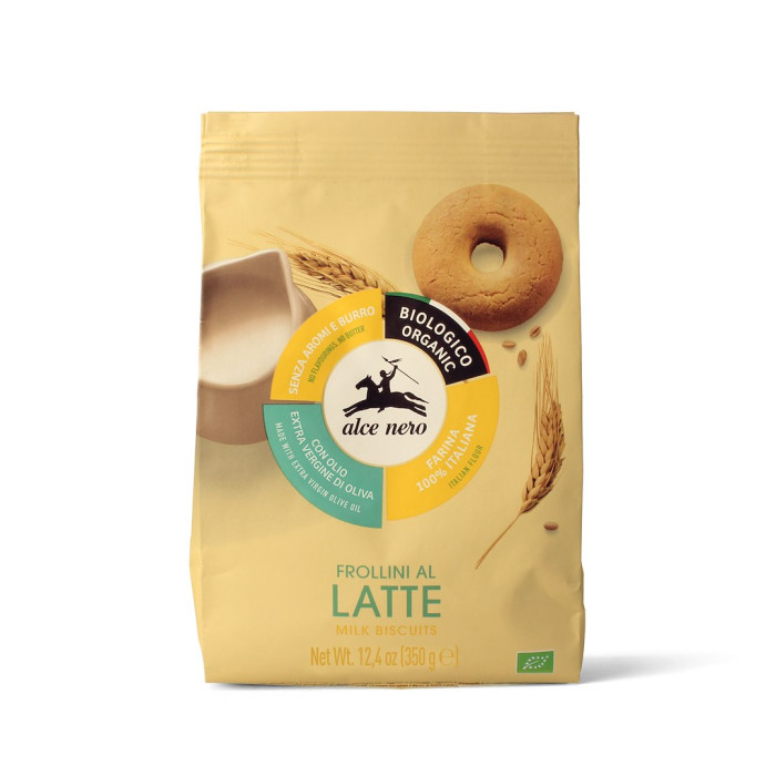 Ciastka mleczne BIO 350 g - ALCE NERO