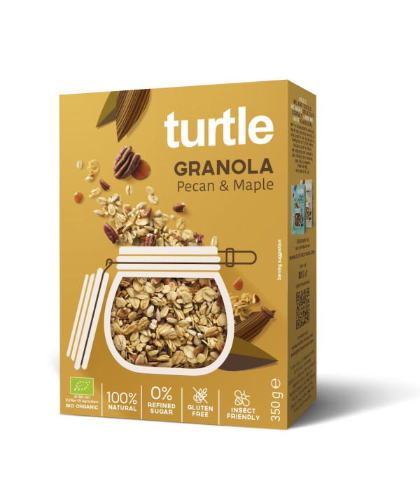 Granola orzechy pekan - syrop klonowy bezglutenowa BIO 350 g - TURTLE