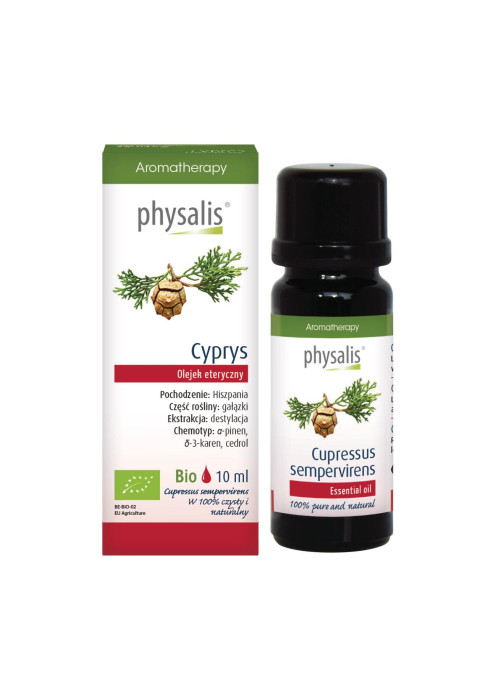 Olejek eteryczny cyprys BIO 10 ml - PHYSALIS