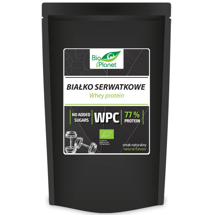 Białko serwatkowe naturalne (wpc 77) BIO 150 g - BIO PLANET