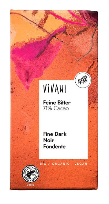 Czekolada gorzka 71 % BIO 80 g - VIVANI