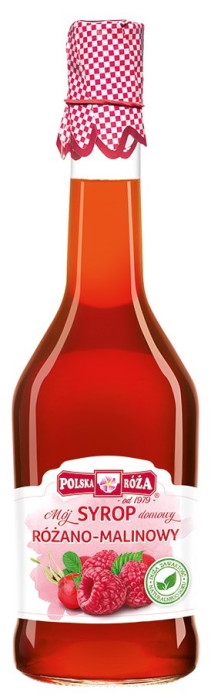 Syrop różano - MALINOWY 500 ml - POLSKA RÓŻA