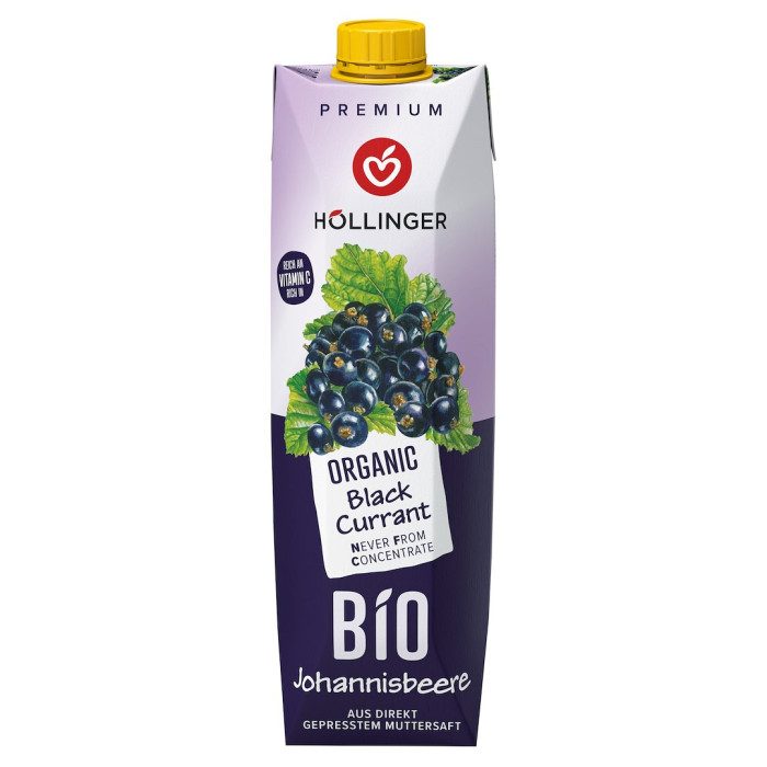 Napój z czarnej porzeczki BIO 1 L - HOLLINGER