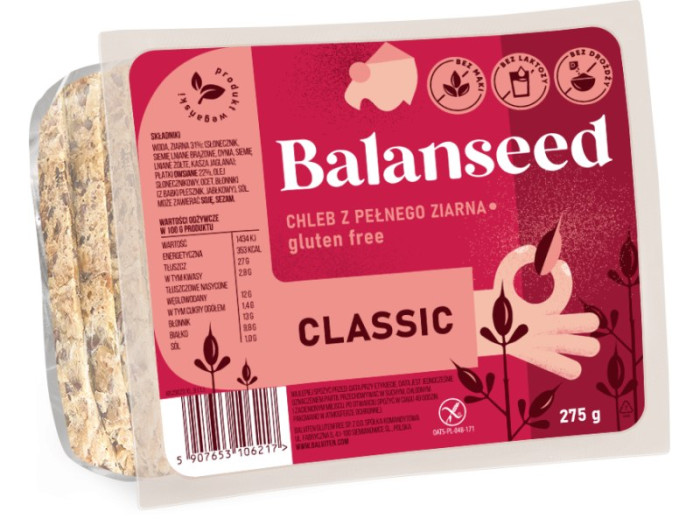 Chleb z pełnego ziarna krojony bezglutenowy 275 g - BALVITEN