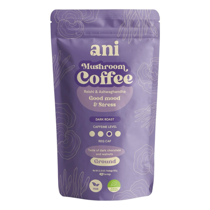 Kawa mielona arabica z reishi i ashwagandhą BIO 350 g - ANI