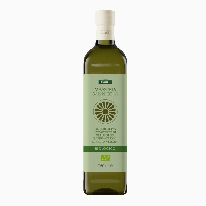 Oliwa z oliwek do gotowania i smażenia BIO 750 ml - LEVANTE (MASSERIA SAN NICOLA)