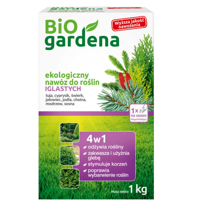 Nawóz do roślin iglastych eco 1 kg - BIO GARDENA