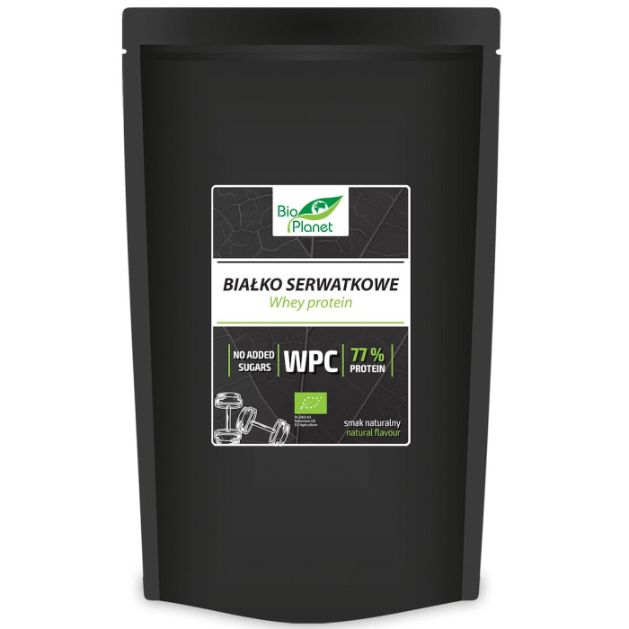 Białko serwatkowe naturalne (wpc 77) BIO 500 g - BIO PLANET