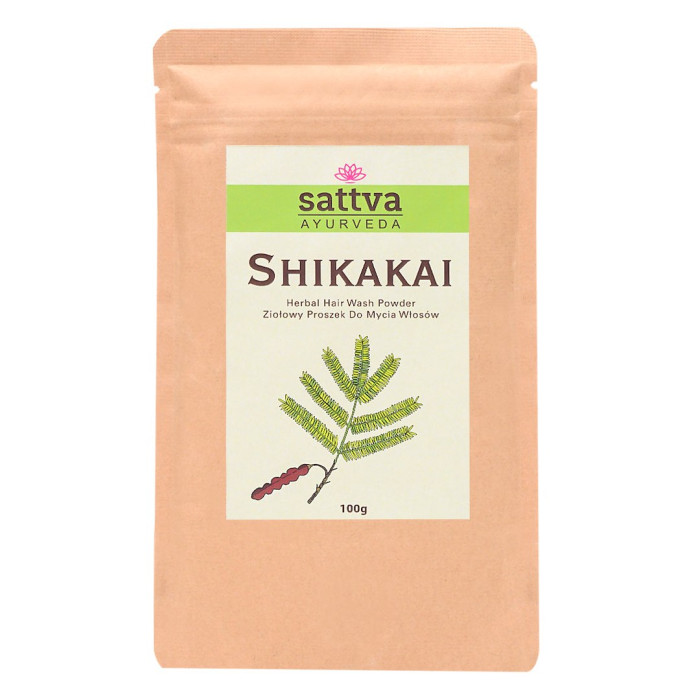 Proszek ziołowy do mycia włosów shikakai 100 g - SATTVA (AYURVEDA)