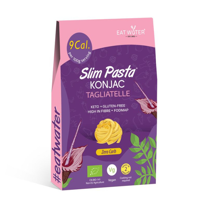Makaron (konjac) tagliatelle bezglutenowy BIO 270 g (200 g) - SLIM (EAT WATER)
