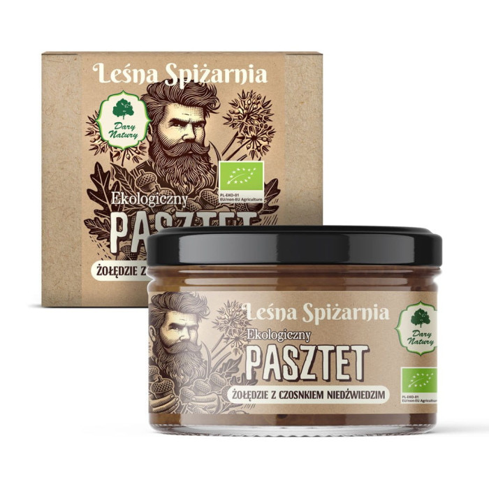 Pasztet z żołędzi z czosnkiem niedźwiedzim BIO 200 g - DARY NATURY