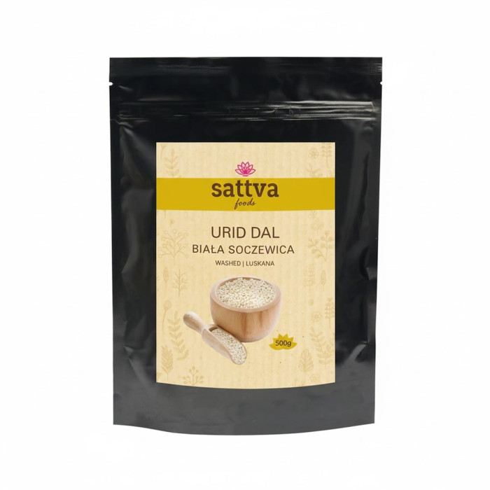 Soczewica biała łuskana urid dal 500 g - SATTVA (FOODS)