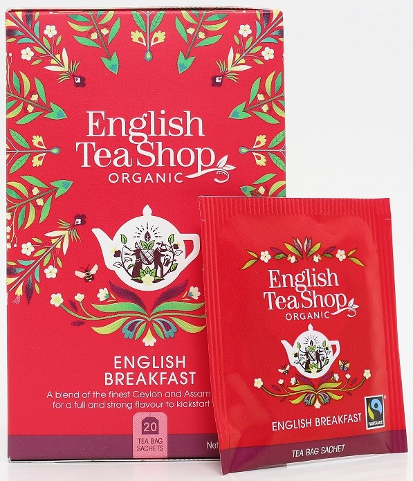 Herbata czarna english breakfast fair trade BIO (20 x 2,5 g) 50 g - ENGLISH TEA SHOP ORGANIC