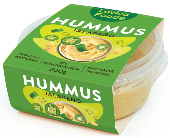 Hummus jalapeno 200 g - LAVICA FOOD