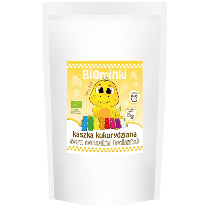 Kaszka kukurydziana bez dodatku cukrów BIO 200 g - BIOMINKI