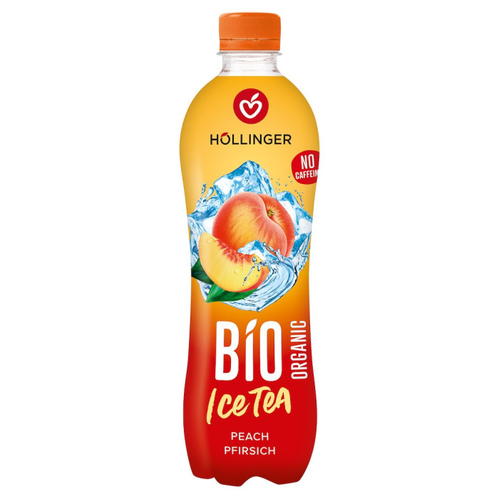 Napój ice tea o smaku brzoskwiniowym BIO 500 ml - HOLLINGER