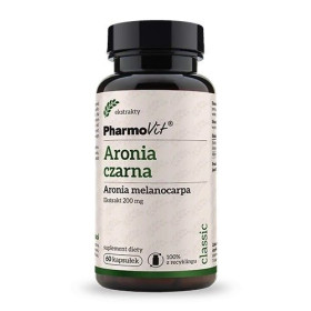 Aronia czarna melanocarpa ekstrakt (200 mg) bezglutenowy 60 kapsułek - PHARMOVIT