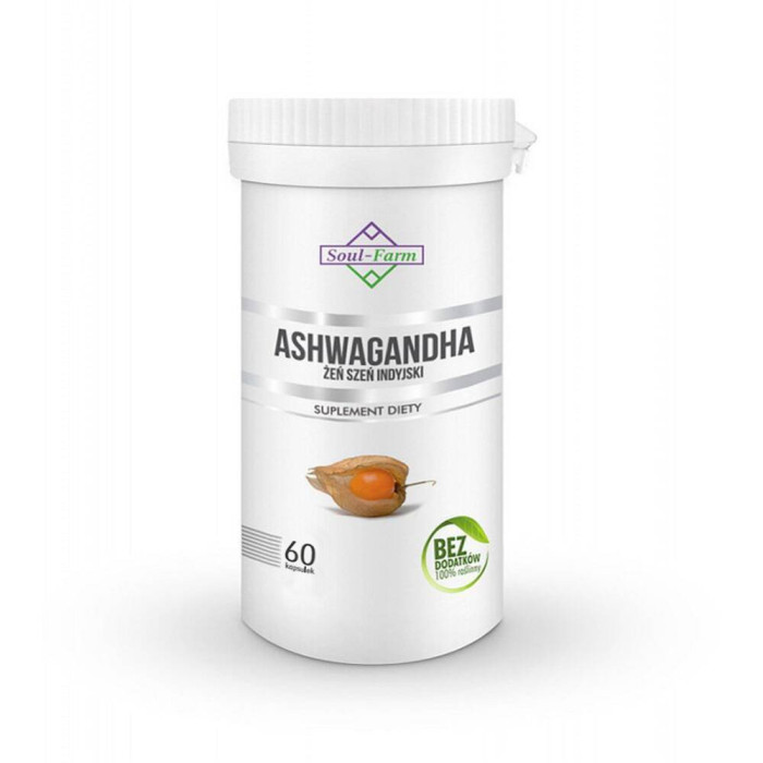 Ashwagandha ekstrakt (500 mg) 60 kapsułek - SOUL FARM