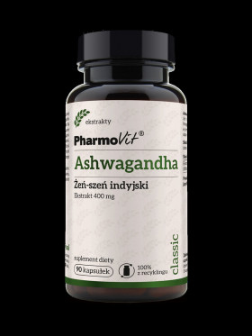 Ashwagandha ekstrakt (400 mg) 90 kapsułek - PHARMOVIT (CLASSIC)