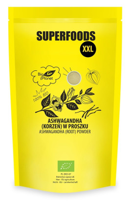 Ashwagandha sproszkowana BIO 500 g - BIO PLANET SUPERFOODS