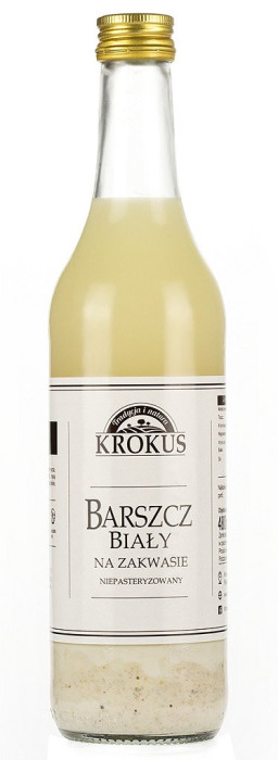 Barszcz biały na zakwasie niepasteryzowany 480 ml - KROKUS