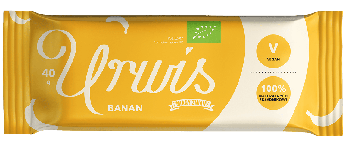 Baton daktylowy z bananami urwis bezglutenowy BIO 40 g - ZMIANY ZMIANY