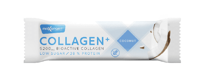 Baton kolagenowy kokosowy bezglutenowy 40 g - MAXSPORT
