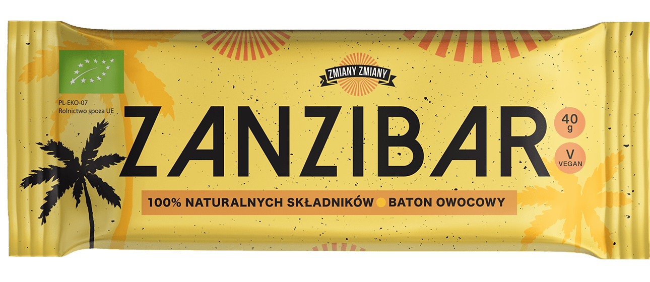 Baton owocowy zanzibar bezglutenowy BIO 40 g - ZMIANY ZMIANY