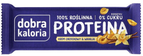 Baton proteinowy krem orzechowy & wanilia bez dodatku cukrów 45 g - DOBRA KALORIA
