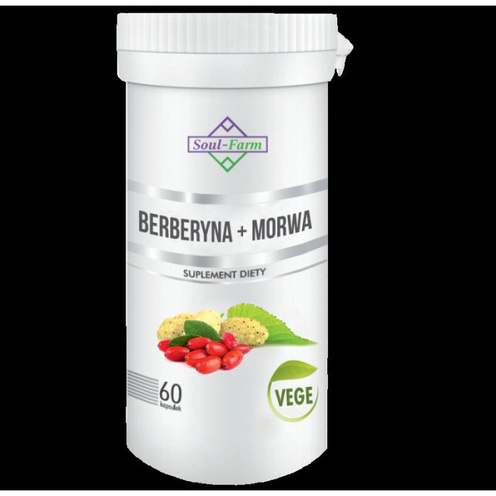 Berberyna + morwa biała ekstrakt 60 kapsułek - SOUL FARM