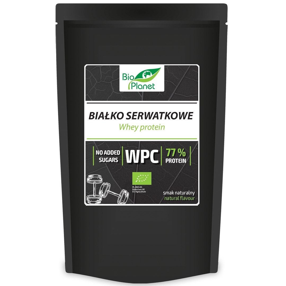 Białko serwatkowe naturalne (koncentrat wpc 77) BIO 150 g - BIO PLANET