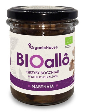 Bioallo marynata - grzyby boczniak w delikatnej zalewie BIO 180 g - ORGANICHOUSE