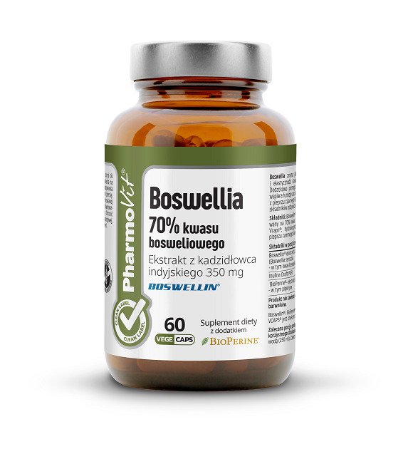 Boswellia (700 mg) bezglutenowa 60 kapsułek - PHARMOVIT (CLEAN LABEL)