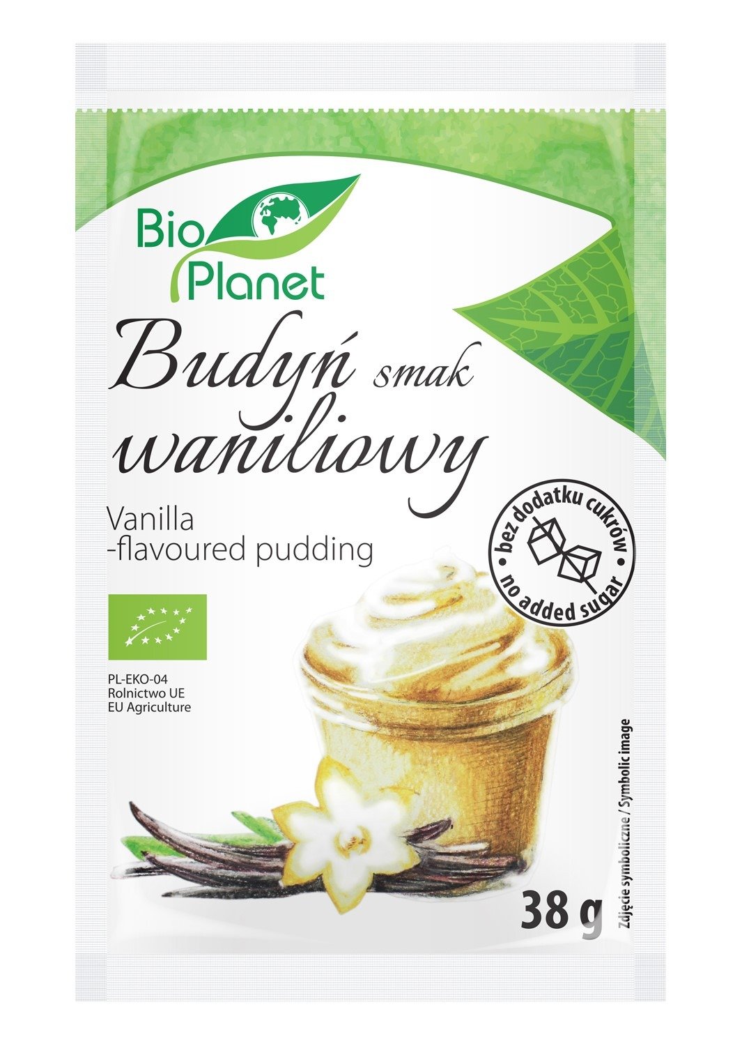 Budyń o smaku waniliowym z wanilią bourbon BIO 38 g - BIO PLANET