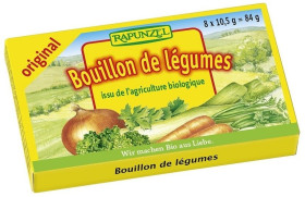 Bulion - kostki warzywne bez dodatku cukrów (żółte) BIO (8 x 10,5 g) 84 g - RAPUNZEL