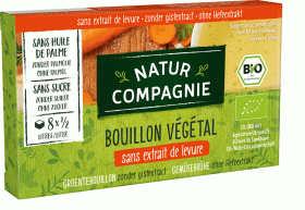 Bulion - kostki warzywne bez dodatku cukrów i drożdży BIO (8 x 10,5 g) 84 g - NATUR COMPAGNIE