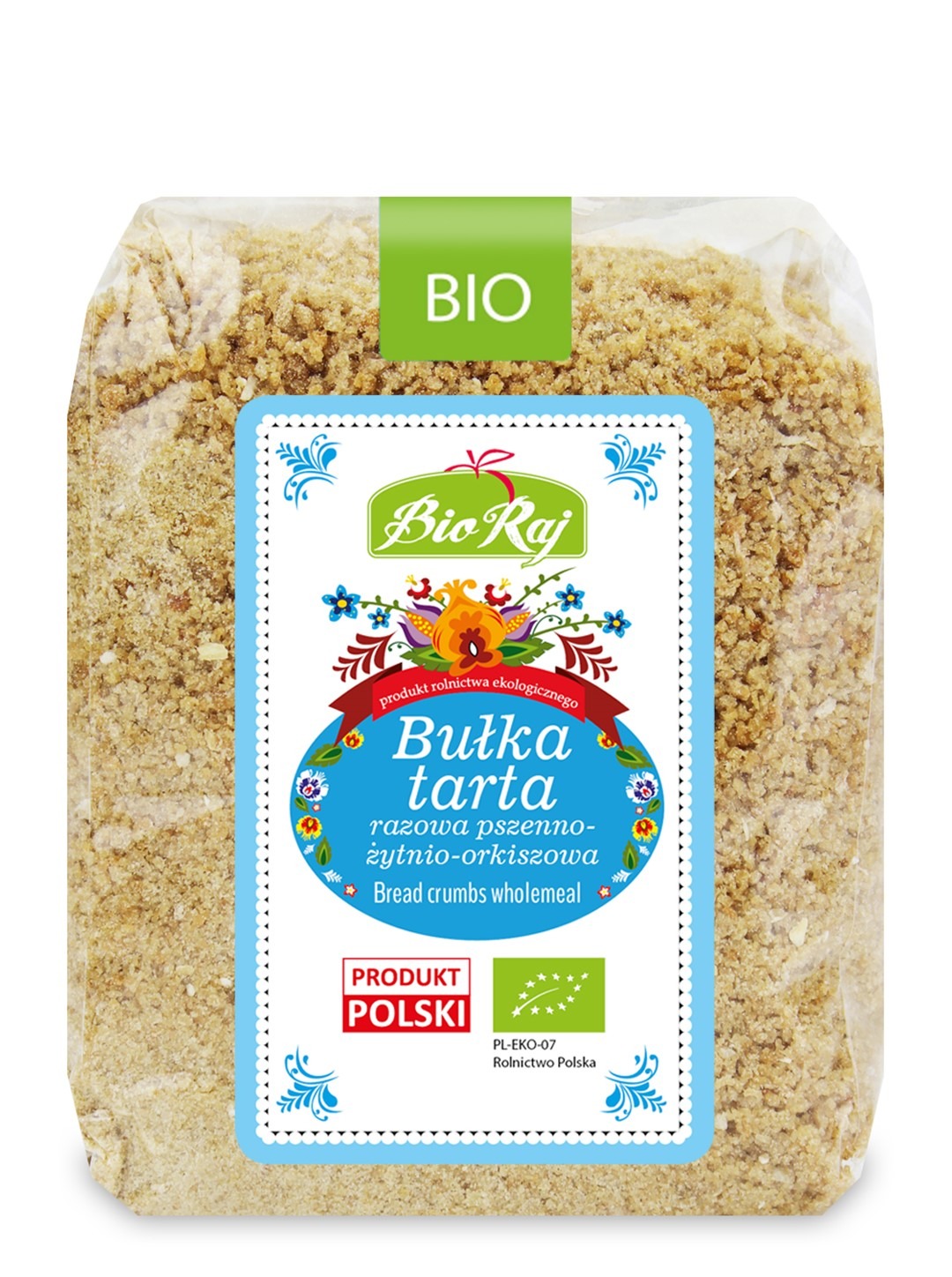 Bułka tarta razowa BIO (POLSKA) 250 g - BIO RAJ