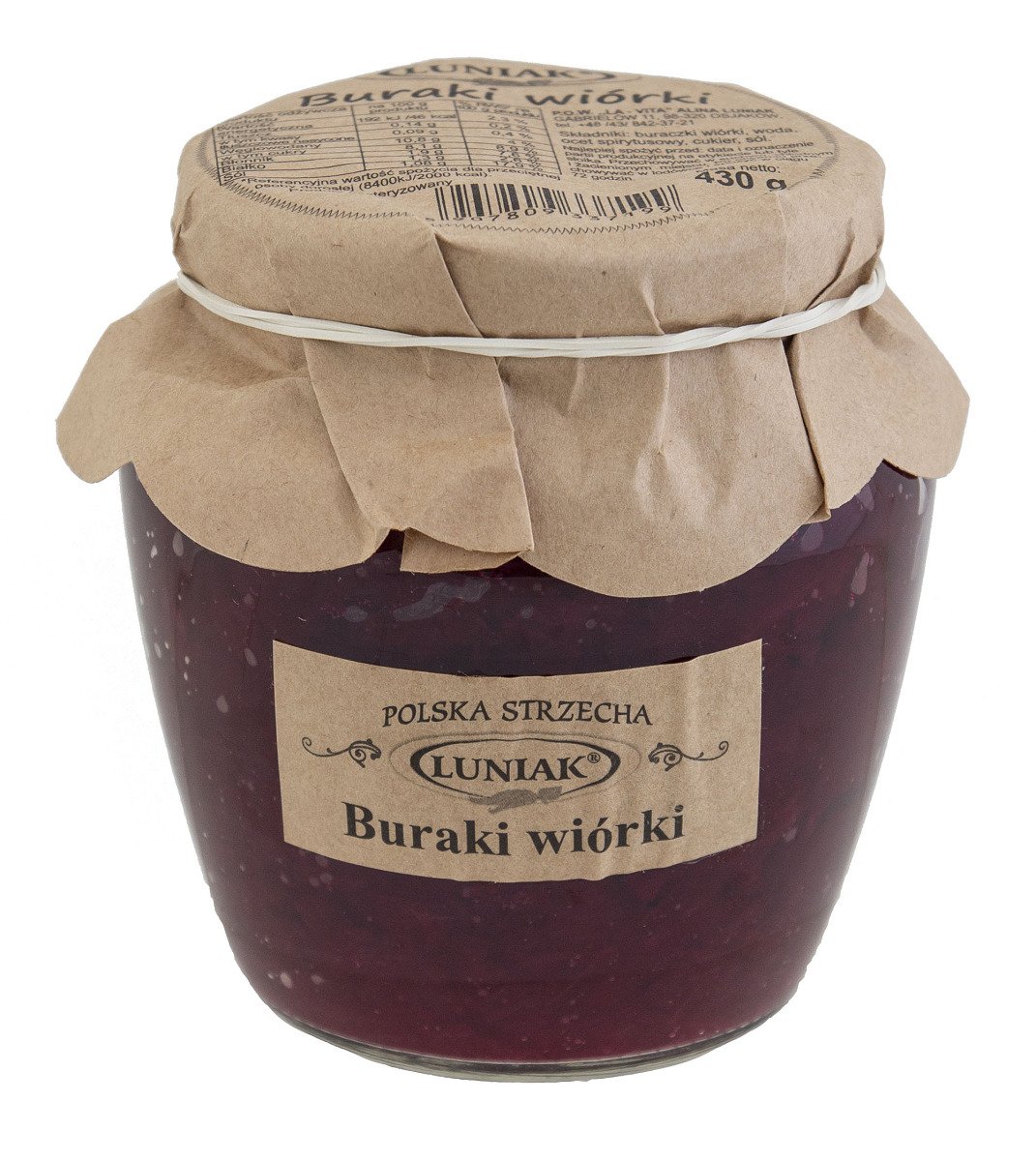 Buraczki wiórki 430 g - LUNIAK