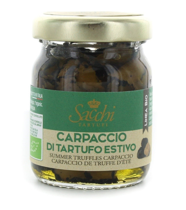 Carpaccio z czarnej trufli letniej BIO 50 g - SACCHI TARTUFI