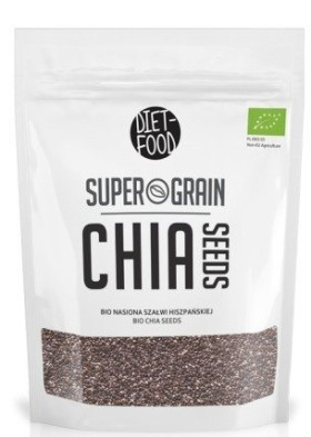 Chia - nasiona szałwii hiszpańskiej BIO 200 g - DIET-FOOD