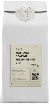 Chia - nasiona szałwii hiszpańskiej BIO 200 g - THE PLANET