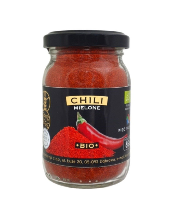 Chili mielone bezglutenowe BIO 85 g - PIĘĆ PRZEMIAN