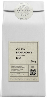 Chipsy bananowe niesłodzone BIO 150 g - THE PLANET