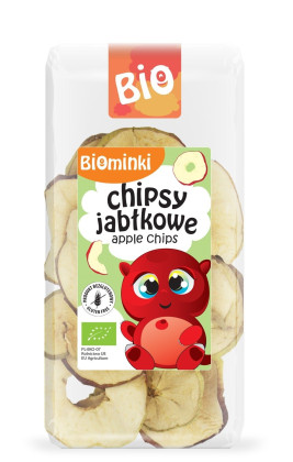 Chipsy jabłkowe bezglutenowe BIO 30 g - BIOMINKI