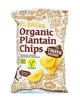 Chipsy z plantana o smaku trufli bezglutenowe BIO 80 g - EL ORIGEN