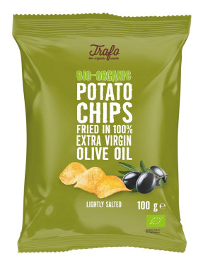Chipsy ziemniaczane smażone na oliwie z oliwek BIO 100 g - TRAFO